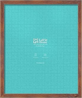 24x30 Picture Frame Brown, Puzzles Frame for Wall Decoration, Classic Brown Minimalist Style Suitable for Decorating Houses, Offices, Hotels, Puzzles Posters Photos or Artwork（1 Pack）