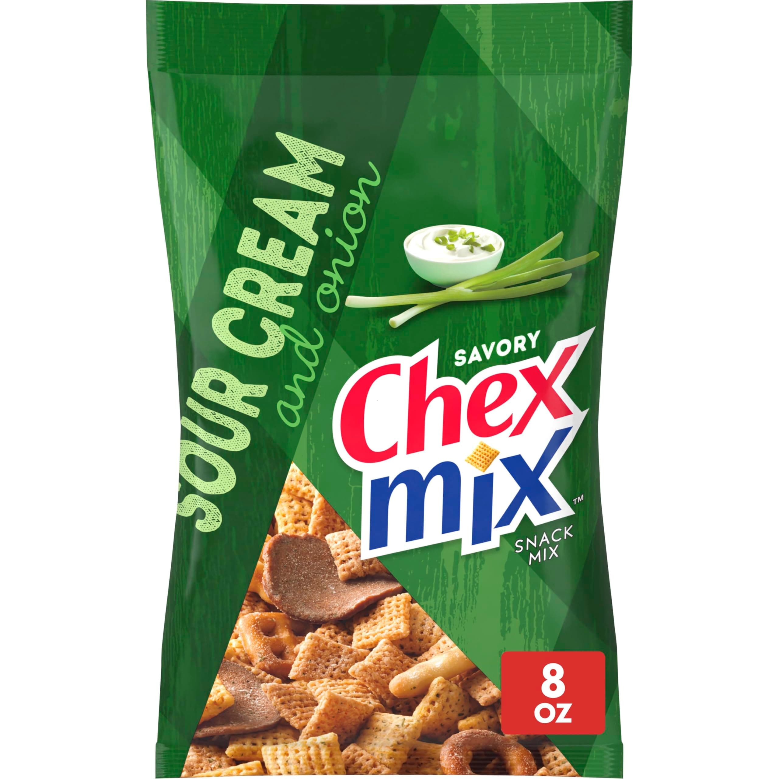 Chex Mix Snack Mix, Sour Cream and Onion, Snacks, 8 oz
