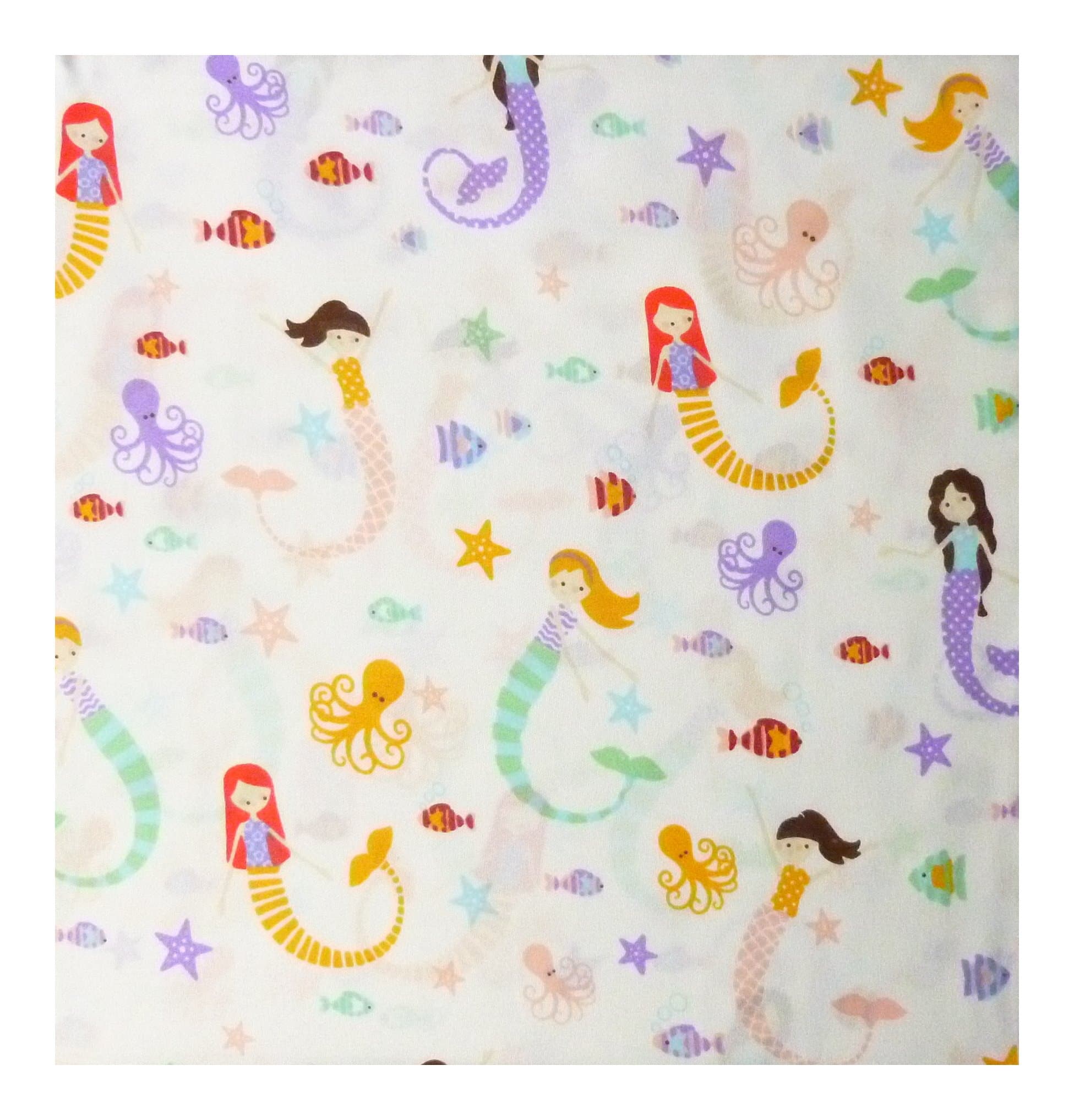 Divatex Diva Sleep Full 4-piece Mermaid Sealife Sheet Set 100% Soft Polyester