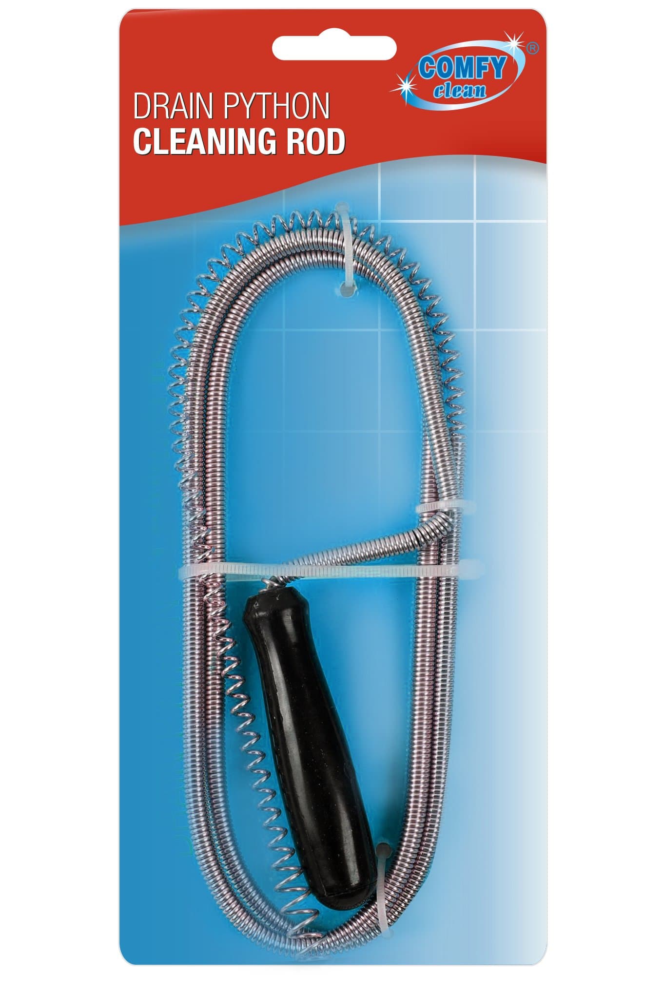 COMFY CLEAN Flexible Sink Wire & Drain Cleaner Unblocker Kitchen Bathroom Sink Bath Pipe Clean
