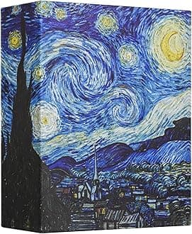 Photo Album 4x6 with 200 Pockets, Small Picture Album with Premium Leather Album Cover, Slip-in Mini Picture Book for Family Wedding Anniversary Baby Vacation Pictures, Starry Night