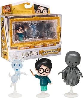 Harry Potter, Micro Magical Moments Year 3 Figure Set with Harry, Stag Patronus, Dementor & Display Case, Kids Toys for Ages 6 and up