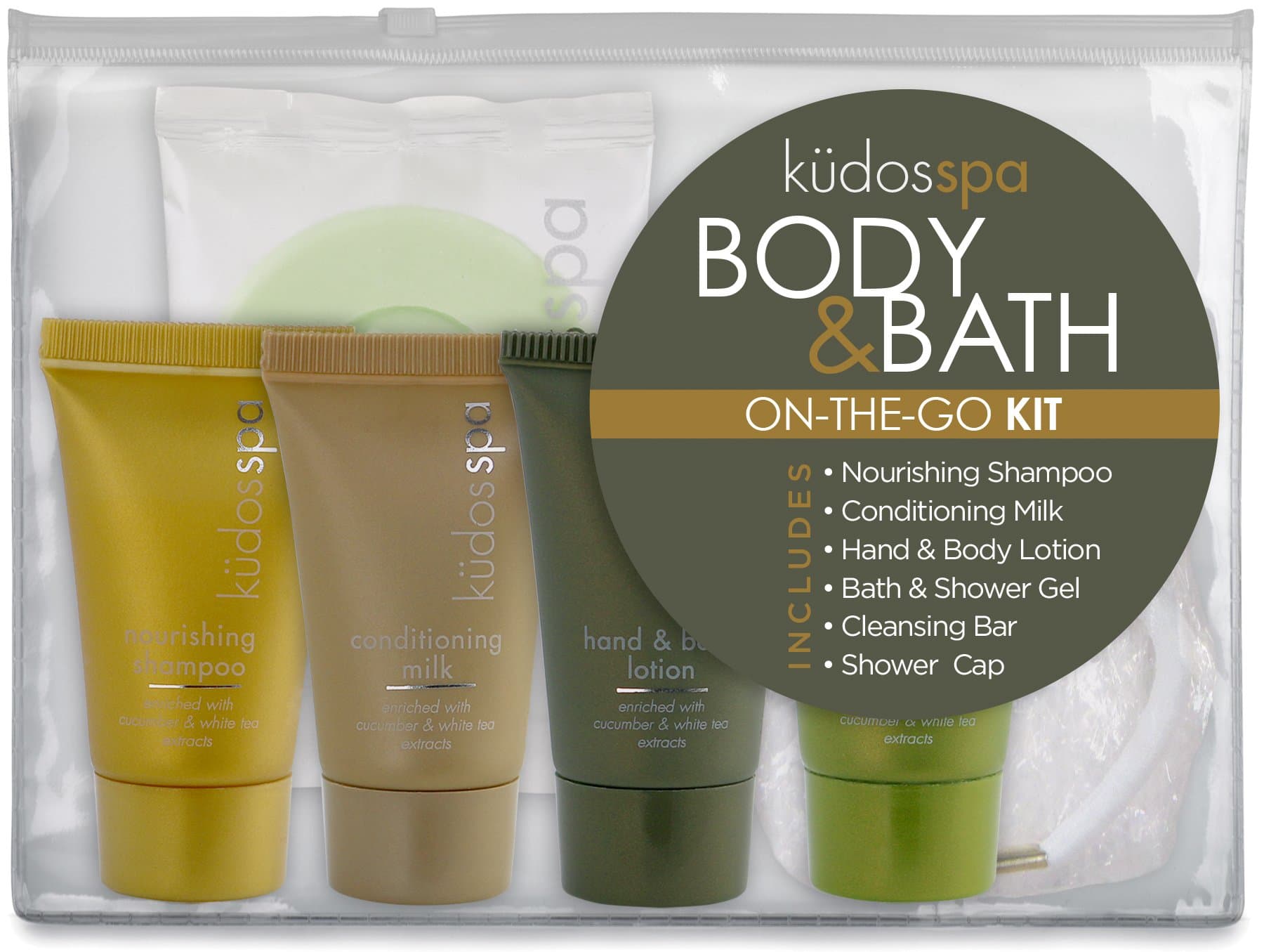 Kudos Spa Body & Bath On-The-Go Kit 15 ml Case of 50