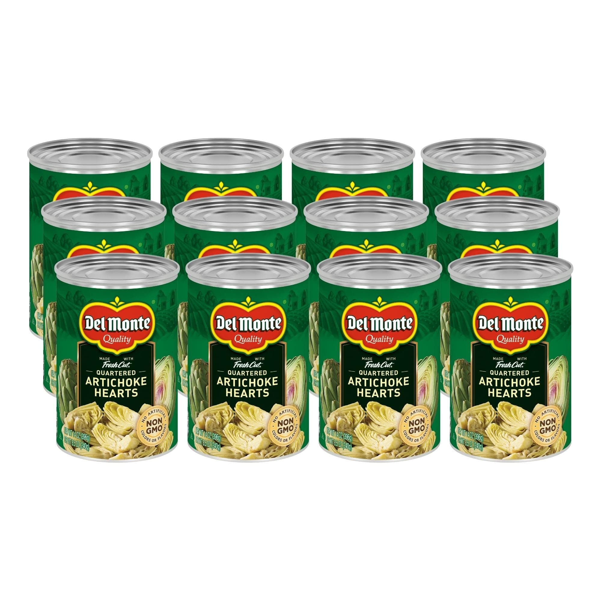 Del Monte® Quartered Artichoke Hearts 14 oz. Can, 12 Pack