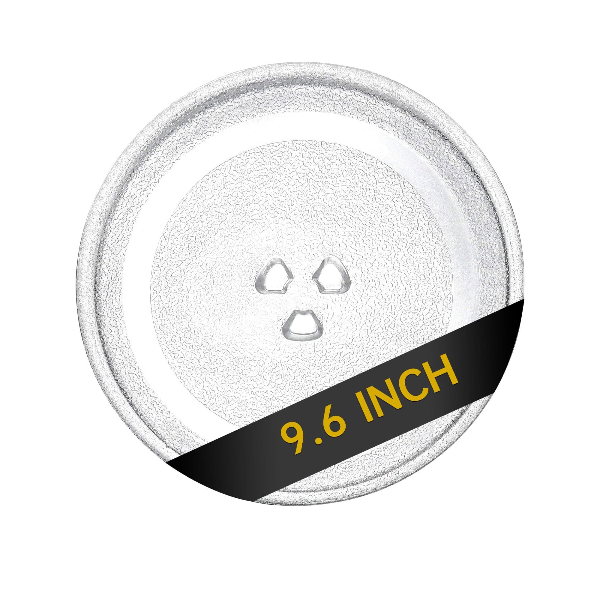 9.6" Microwave Glass Turntable Plate, 9.6" / 24.4cm Microwave Tray Replacement Glass Plate, Glass Tray Replacement for LG, GE, Magic Chef, Hotpoint, Panasonic, Kenmore, etc