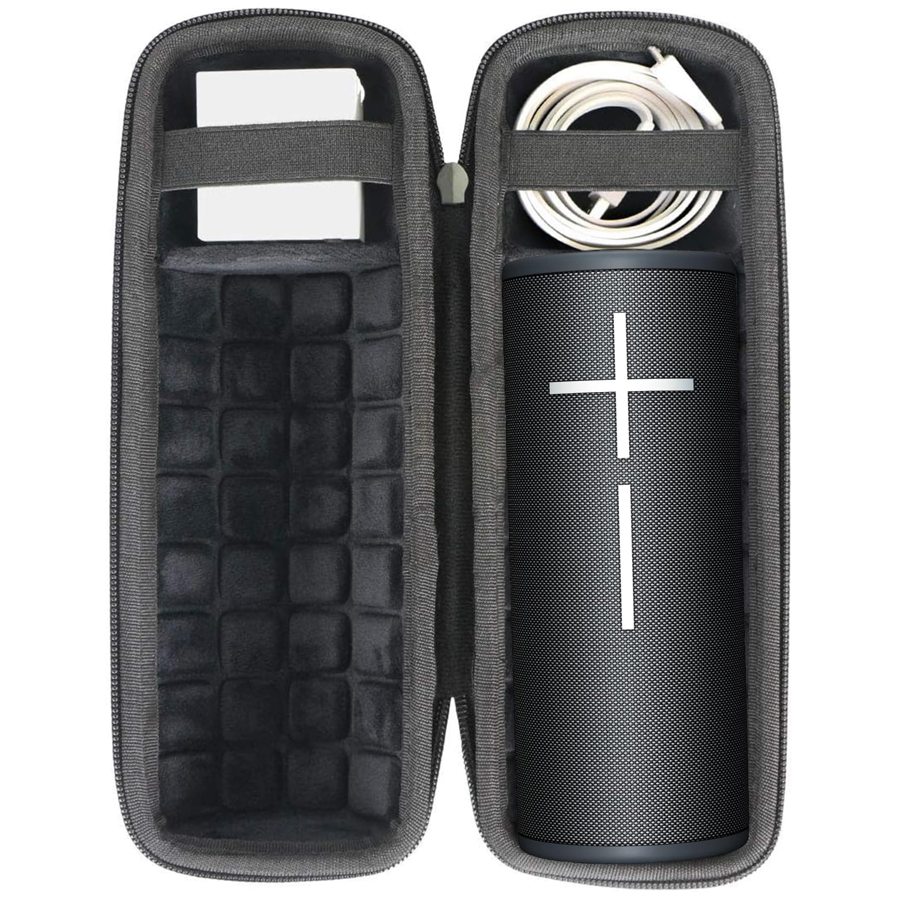 co2CREA Hard Travel Case Replacement for Ultimate Ears UE Boom 4 / Boom 3 Portable Bluetooth Wireless Speaker (Black Case)