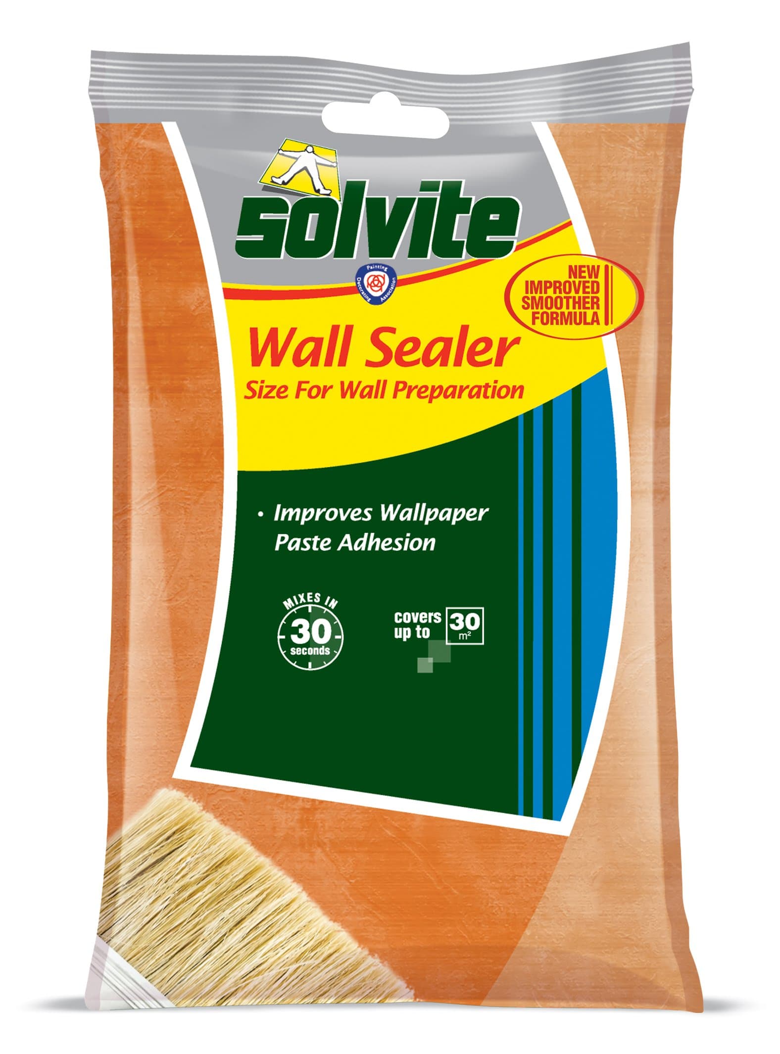Wall Sealer, Wallpaper Prep, Improves Wallpaper Paste Adhesion, for Absorbent & Plastered Walls, Mixes in 30 seconds, Covers up to 30m2, 61g