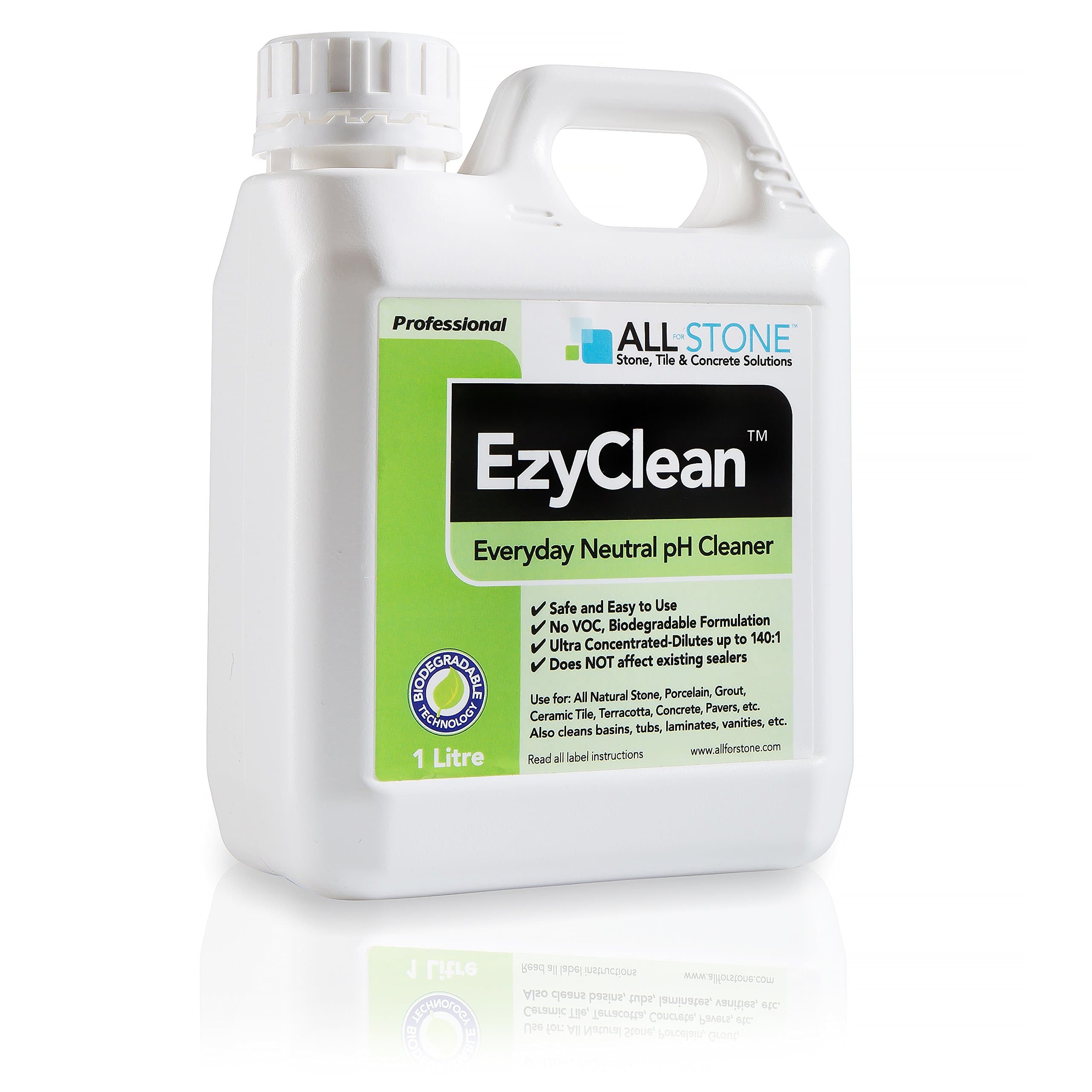 EzyClean 1 Ltr Super-Concentrated Tile and Stone Cleaner, Safe for Daily Cleaning