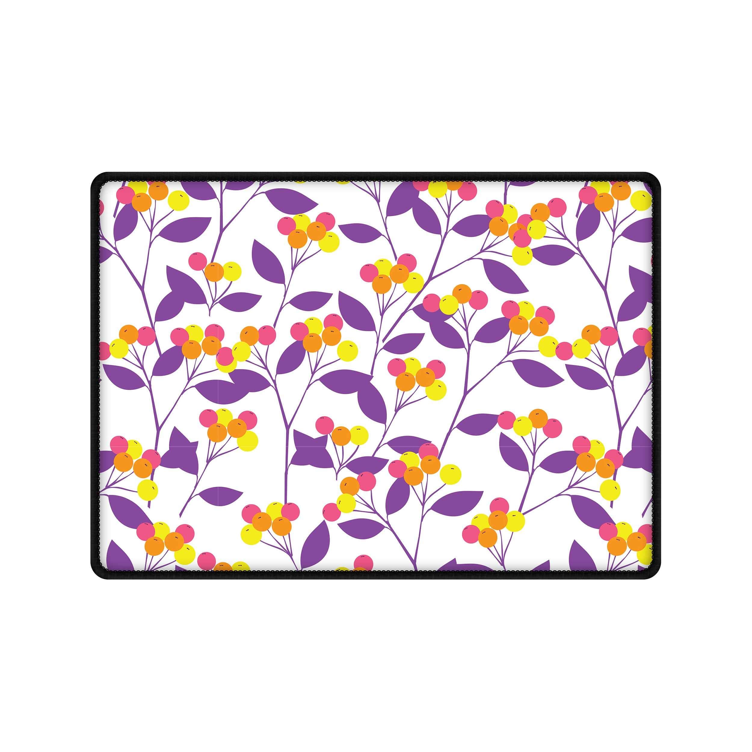 Stylizedd Designer Gaming Mouse pad Large Spill-Resistant Desk Pad, Anti-Fray Stitched Edges Mouse Mat with Non Slip Rubber base for Laptop, Computer & PC, (25 x 35 x 0.3 cm) - Purple Spring