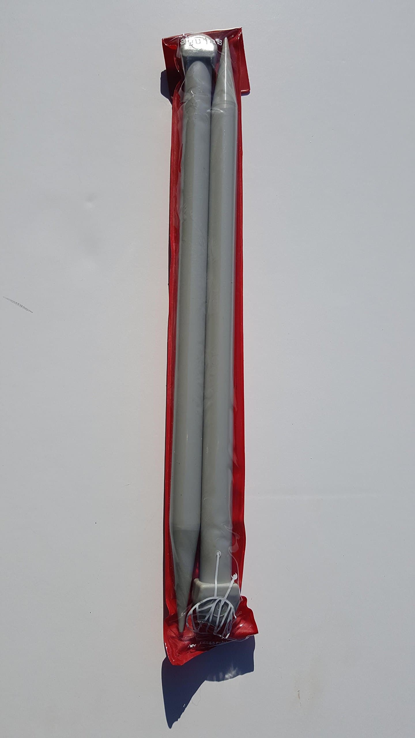 SET OF TWO TRICOT NEEDLES #20 PLASTIC 40CM LONG