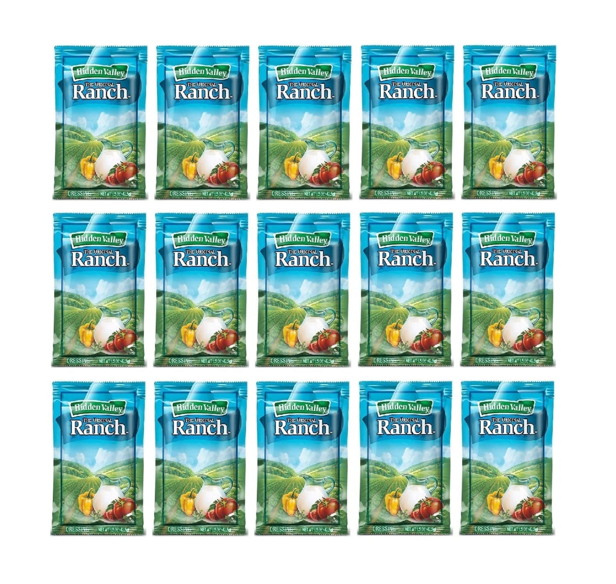 Ranch Dressing - Bundle of 15 Packets - Perfect for a Variety of Uses - Goes on Anything - Classic Flavor that Generations have Loved