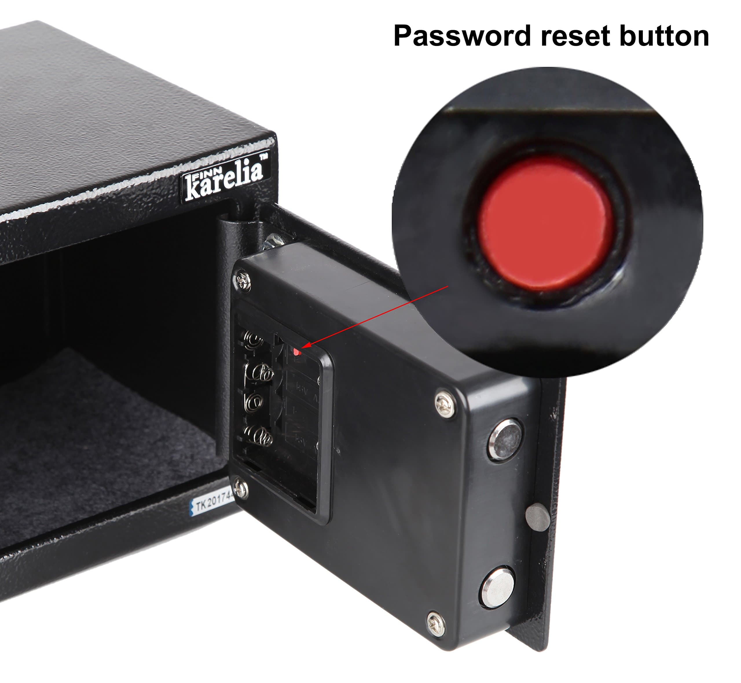 0.3 Cubic Digital Security Box Safe Box Security Safe for Jewelry Gun Cash Passport and More Compact Size 12.2x7.8x7.8 inches Black