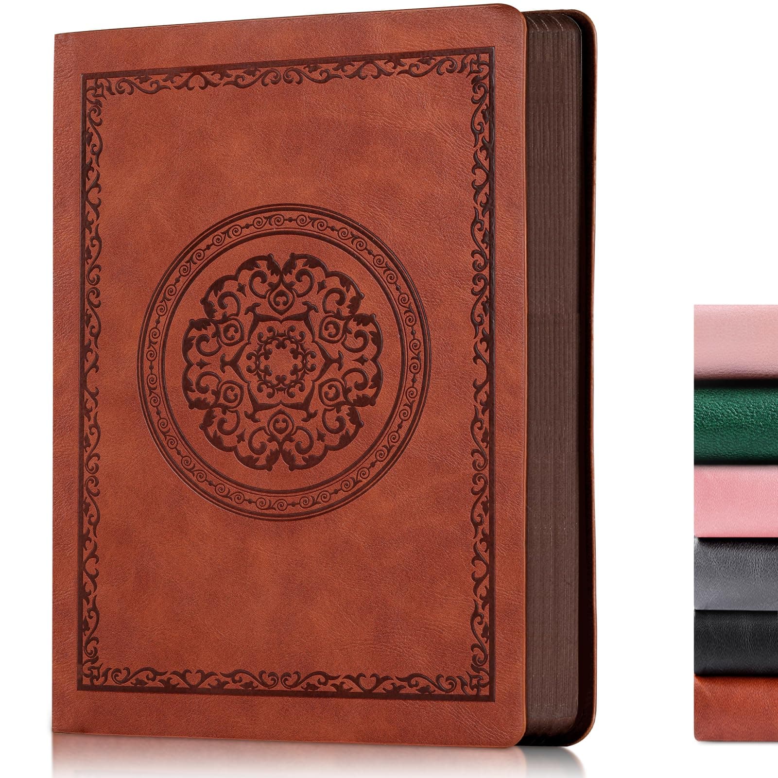 2026 Leather Vintage Journal Notebook,300 Pages,Leather Softcover Lined Journal Notebooks for Women Men,Notebook Journals for Writing Travel,Business,Office,7.1'' X 9.8''