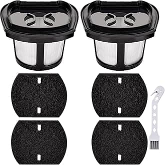 Artraise 3 Pack 2284w Vacuum Replacement Filter for Bissell Pet Hair Eraser Filter Hand Vacuum 2284W 2390 2389 2390A, Compare to Parts # 1614212 1614203 1614204, 3 Mesh Filters and 3 Foam Filters