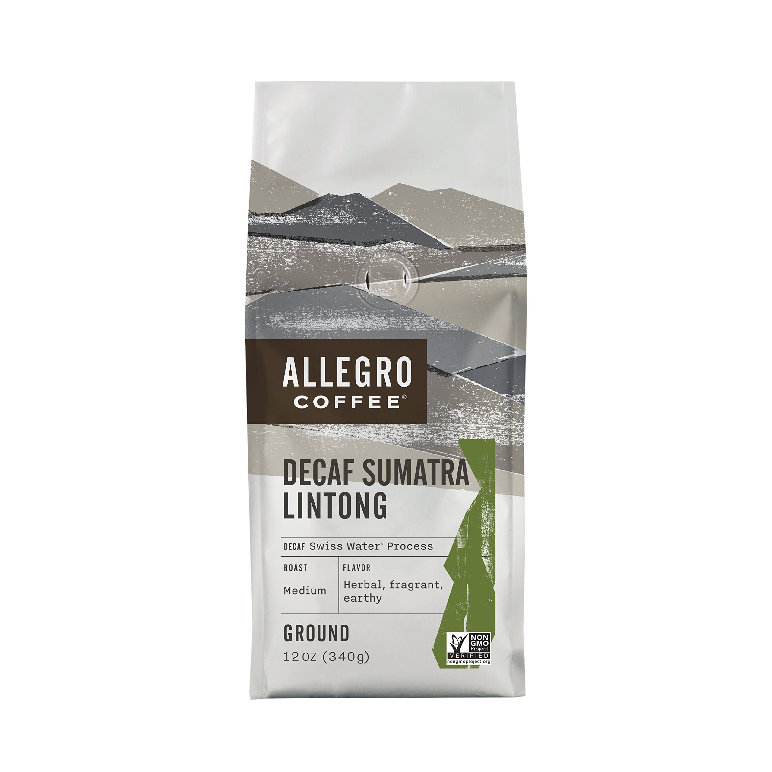 Allegro Coffee Decaf Sumatra Ground Coffee, 12 oz