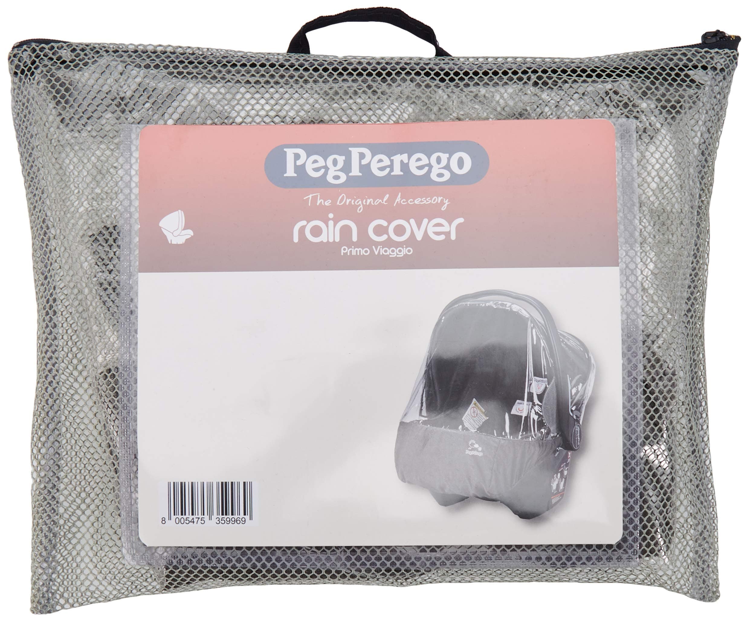 Primo Viaggio Rain Cover, Clear with Light Grey