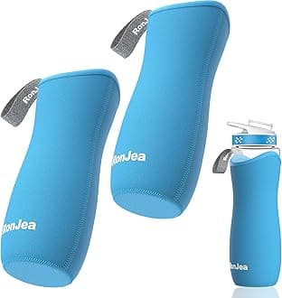 2Pcs Sleeve for 22oz Cirkul Water Bottle, RonJea Neoprene Sleeve to Keep Your Water Cold & Protect Your Bottle, Compatible with 22oz Plastic & Stainless Steel Cirkul Water Bottles (Blue)