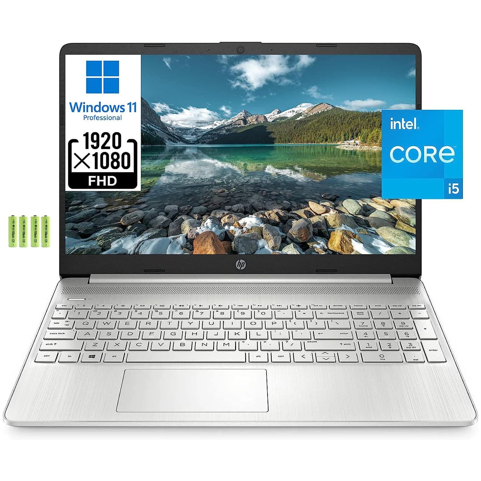 HP 15 15.6'' Full HD Business Laptop Computer [Windows 11 Pro], Intel 4-core i5-1135G7 (Beats i7-1065G7), 32GB RAM, 1TB PCIe SSD, Iris Xe Graphic, Numeric Keypad, Wi-Fi 6, BT 4.2, Webcam, w/Battery