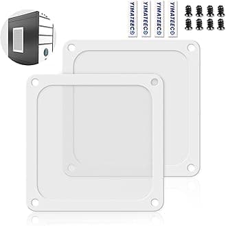 Dust Filter PC 140mm Computer Fan Filter Grills for Computer Cooler Fan/PSU/Routers 50 Mesh, Magnetic Frame PC Cooler Filter Dustproof Mesh (PVC, 140 * 140mm, 2pcs, White)