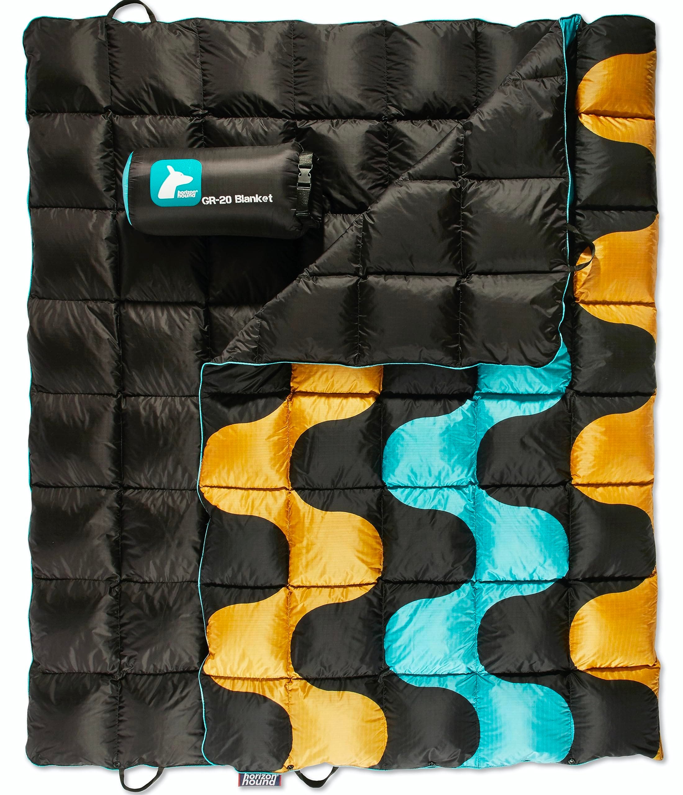 Horizon Hound Down Trek Camping Blanket – Outdoor Lightweight Packable Down Cover, Compact & Water Resistant for Camping Hiking Travel – 650 Fill Power