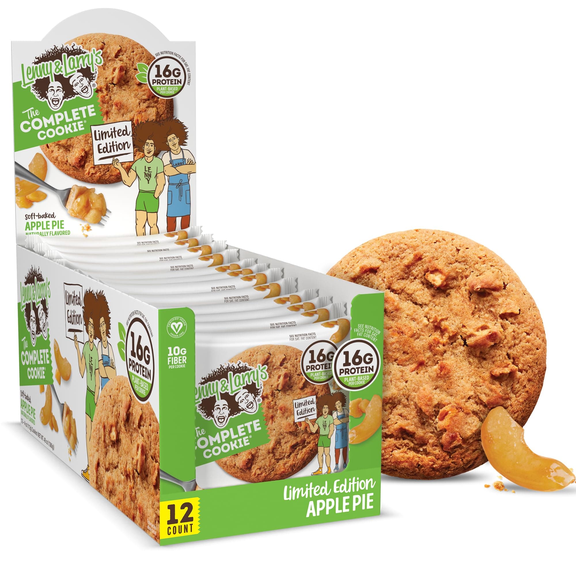 Lenny And Larry's Vegan Apple Pie The Complete Cookie,12-4 OZ (113 g)