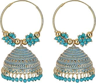 Latest Stylish Traditional Hoop Jhumki Earrings for Women & Girls