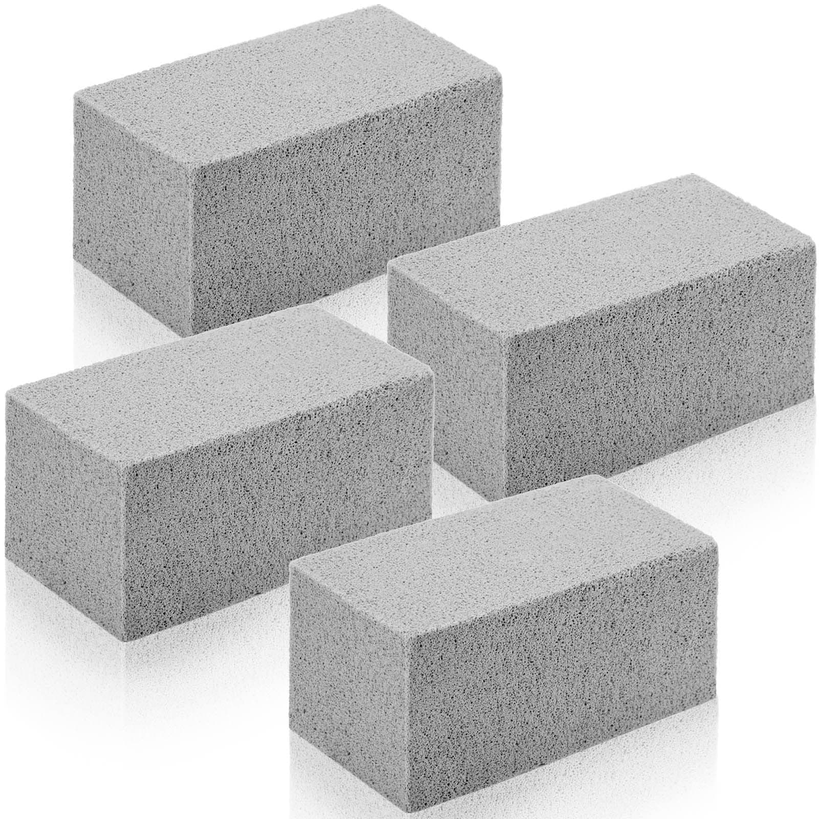 Yinder 4 Pcs Pools Tile Pumice Stone for Cleaning Remover for Pool Tile 3.94 x 2.76 x 1.57 Inch Cleaning Pumice Tiles from Swimming Pool Spa Tile (Gray)