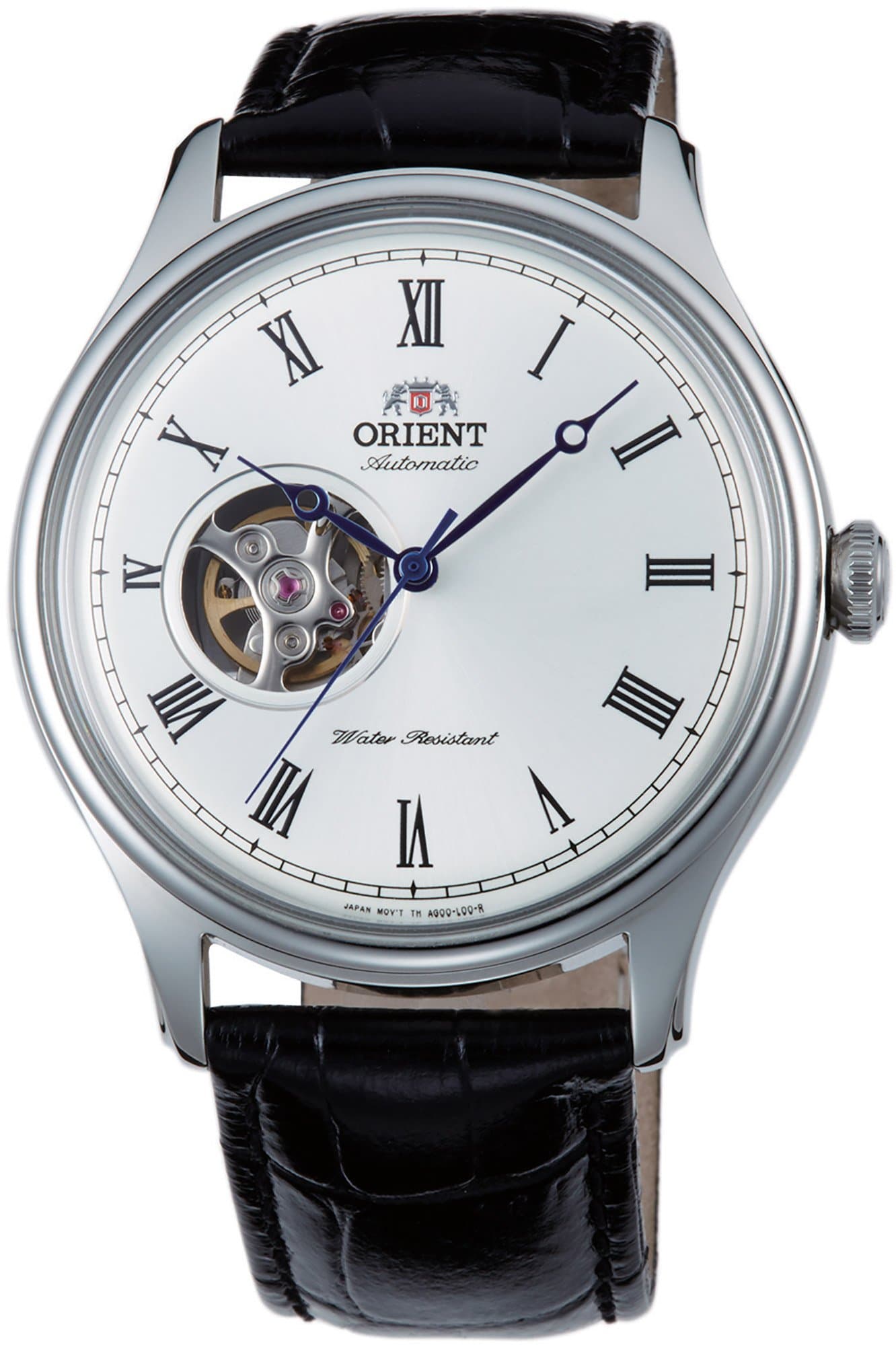ORIENT Open Heart Men's Automatic Manual Winding Mechanical Classic Leather Band Skeleton Dial Wrist Watch