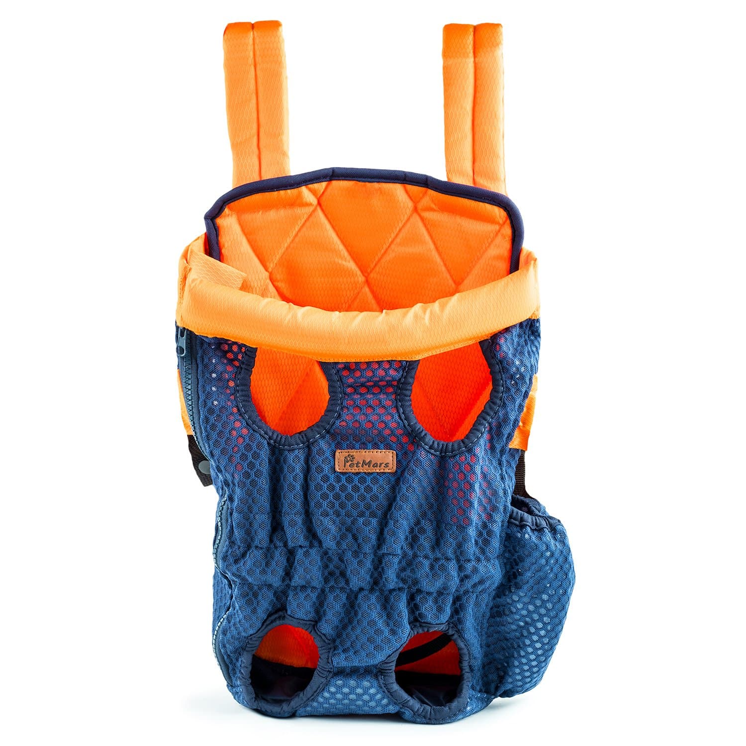 Pet Backpack Carrier: Dog And Cat Carrying Bag, Front And Back Facing, For Small Medium And Large Sized Breeds, Comfortable Back And Shoulder Padding, Secure Strap (X-Large, Blue)