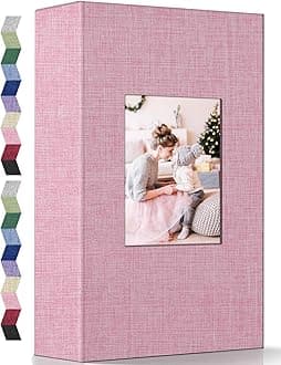 Popotop Photo Album 4x6-420 Photos Photo Books with 420 Horizontall Pockets,Linen Cover Albums for Family Wedding Anniversary Baby Vacation Pictures