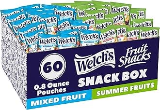 Welch's Fruit Snacks, Mixed Fruit & Summer Fruits Variety Pack, Great for Sch...