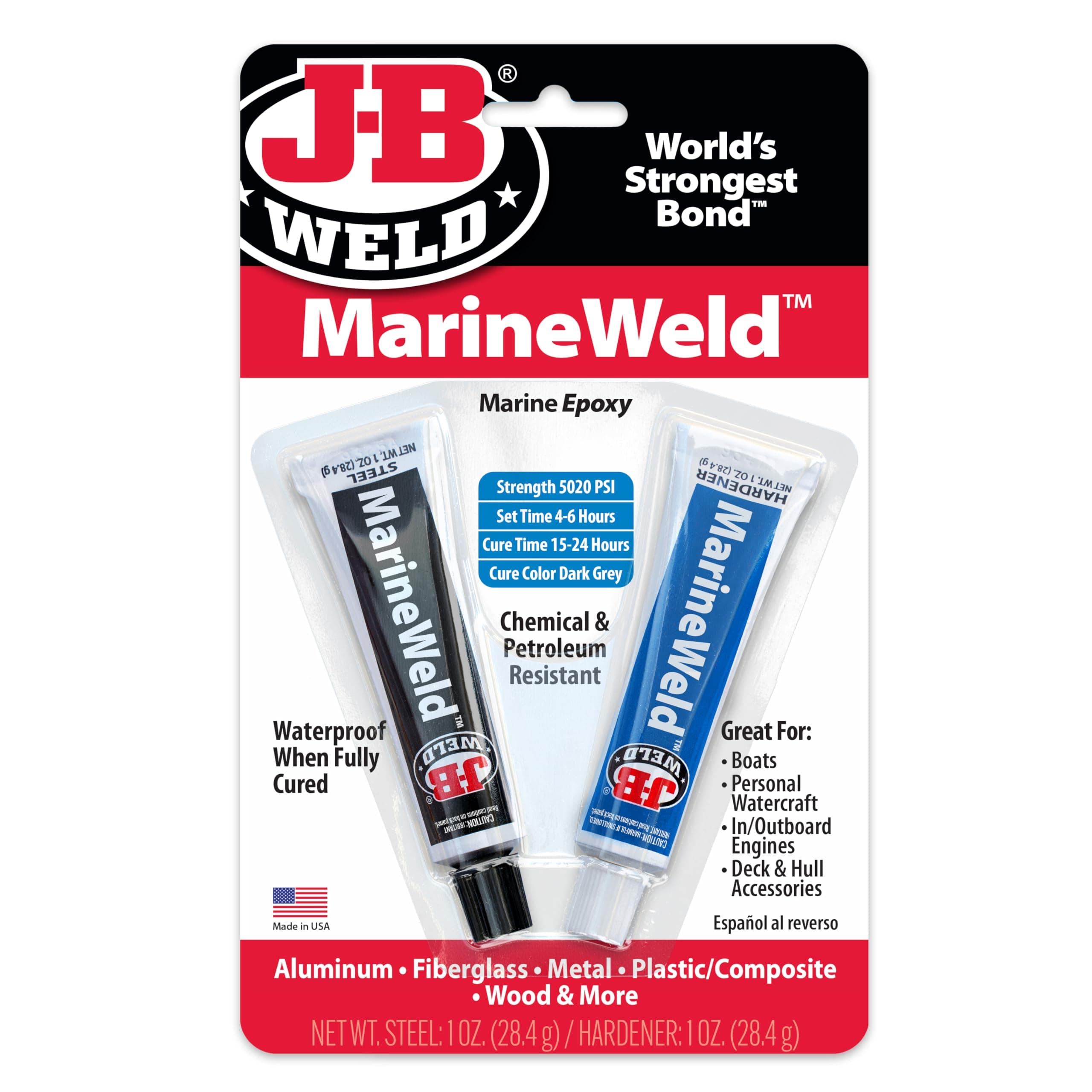 J-B Weld 8272 MarineWeld Marine Epoxy - 2 oz.