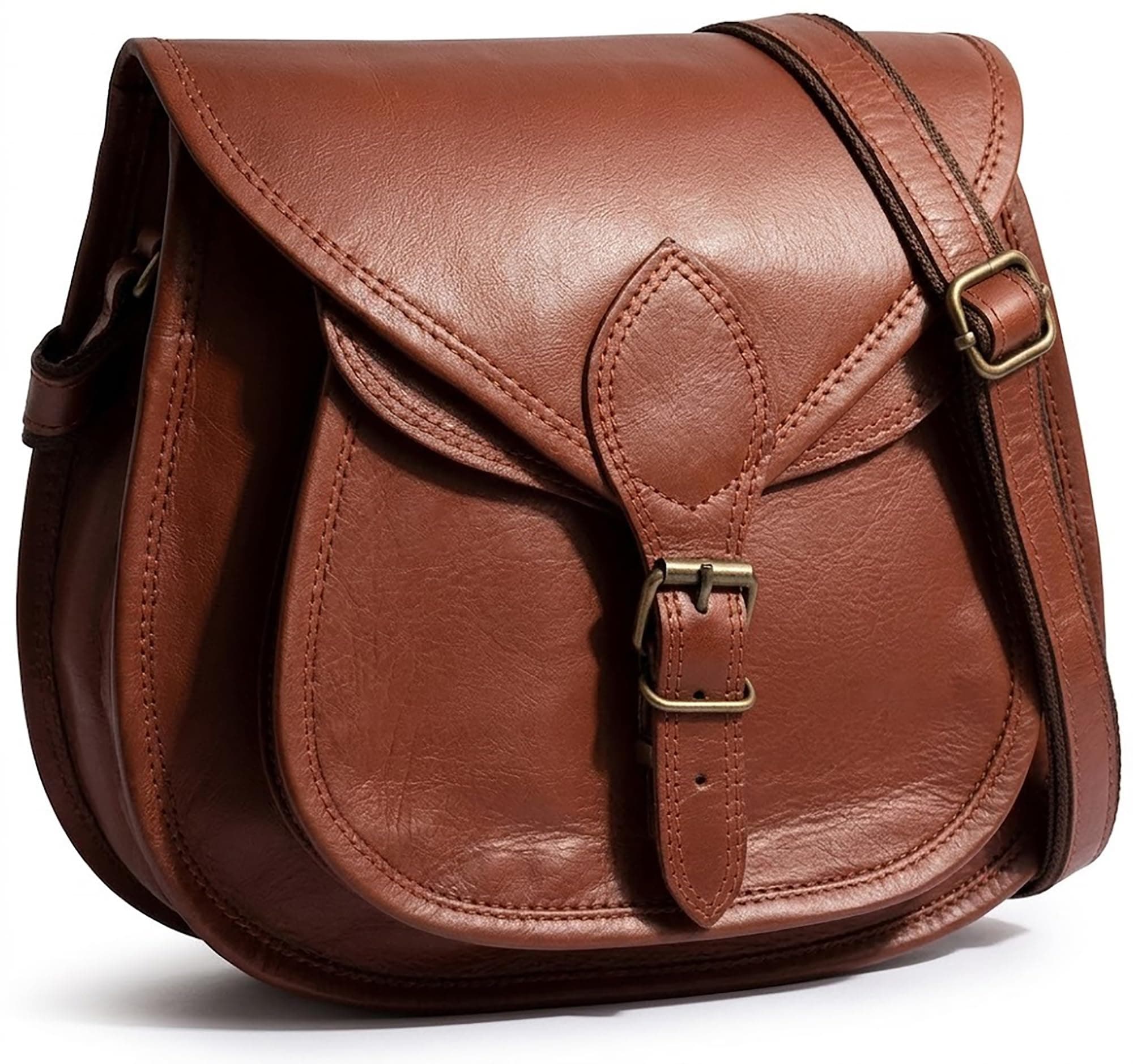 Leather Crossbody Satchel Bag Vintage Purses Handbags for Women