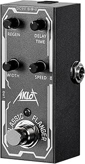Classic Flanger Guitar Pedal, AKLOT Electric Effects Pedals Mini Single Type DC 9V True Bypass
