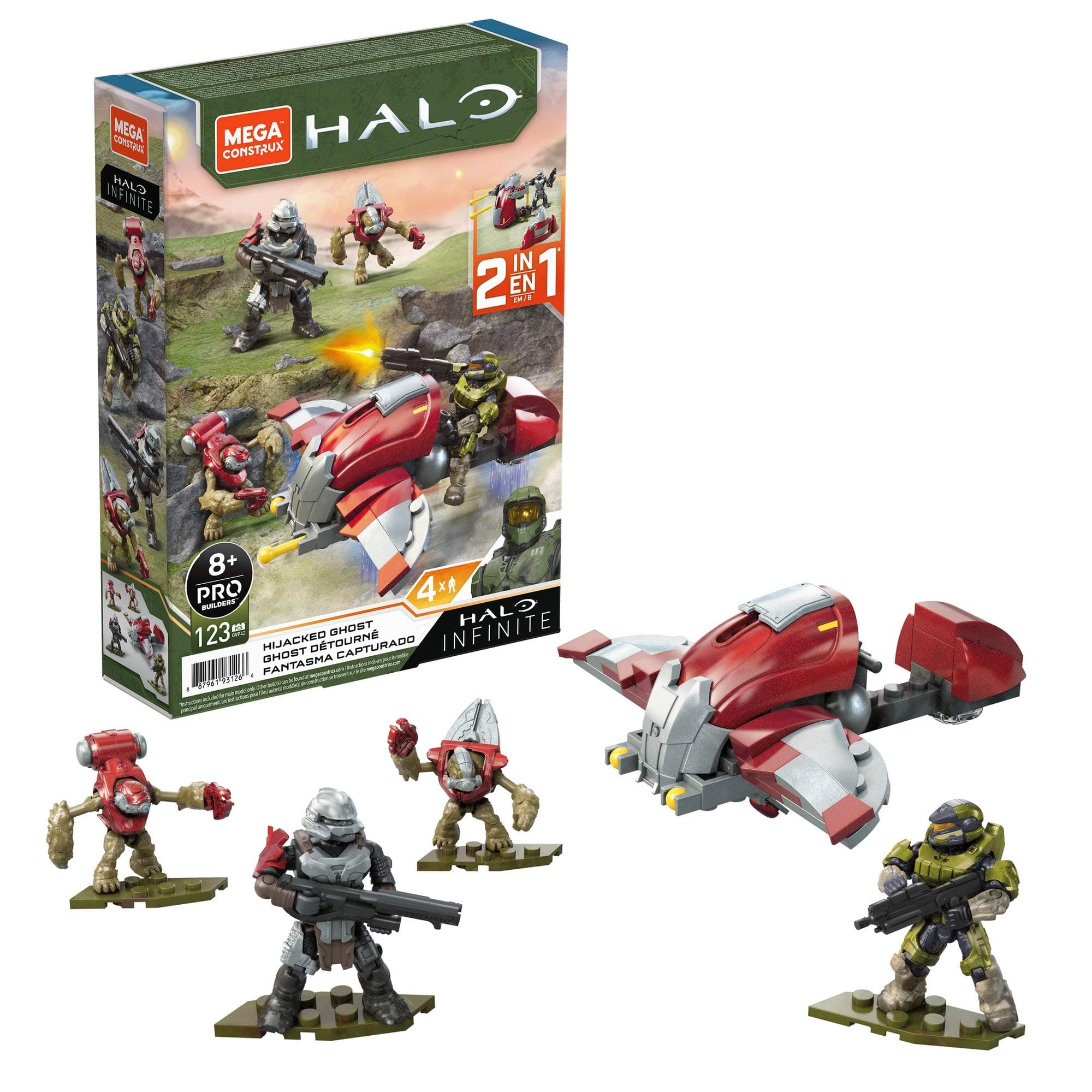 Mega Bloks Halo Hijacked Ghost Small Vehicle