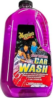 Deep Crystal Car Wash - Car Wash Shampoo that Cleans Paint, Enhances Gloss, and Preserves Wax Protection, pH Balanced Car Wash Soap with Excellent Foaming Action, 64 Oz