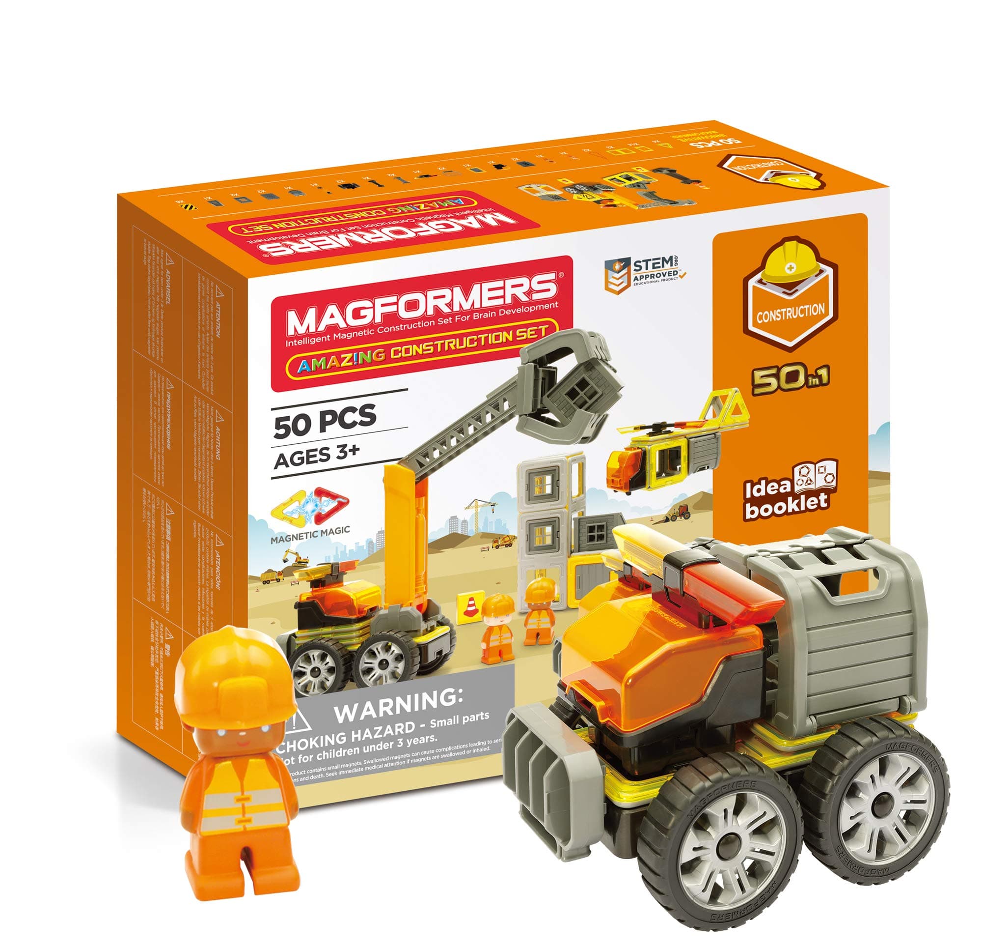 MagformersAmazing Construction Set. 50-in1 Magnetic Model Making.