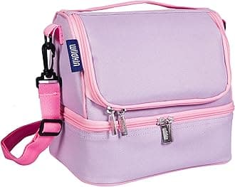 Two Compartment Insulated Lunch Bag for Kids – School & Travel Ready - Lilac