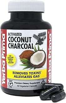 Yerba Prima Activated Coconut Charcoal (60 Caps)