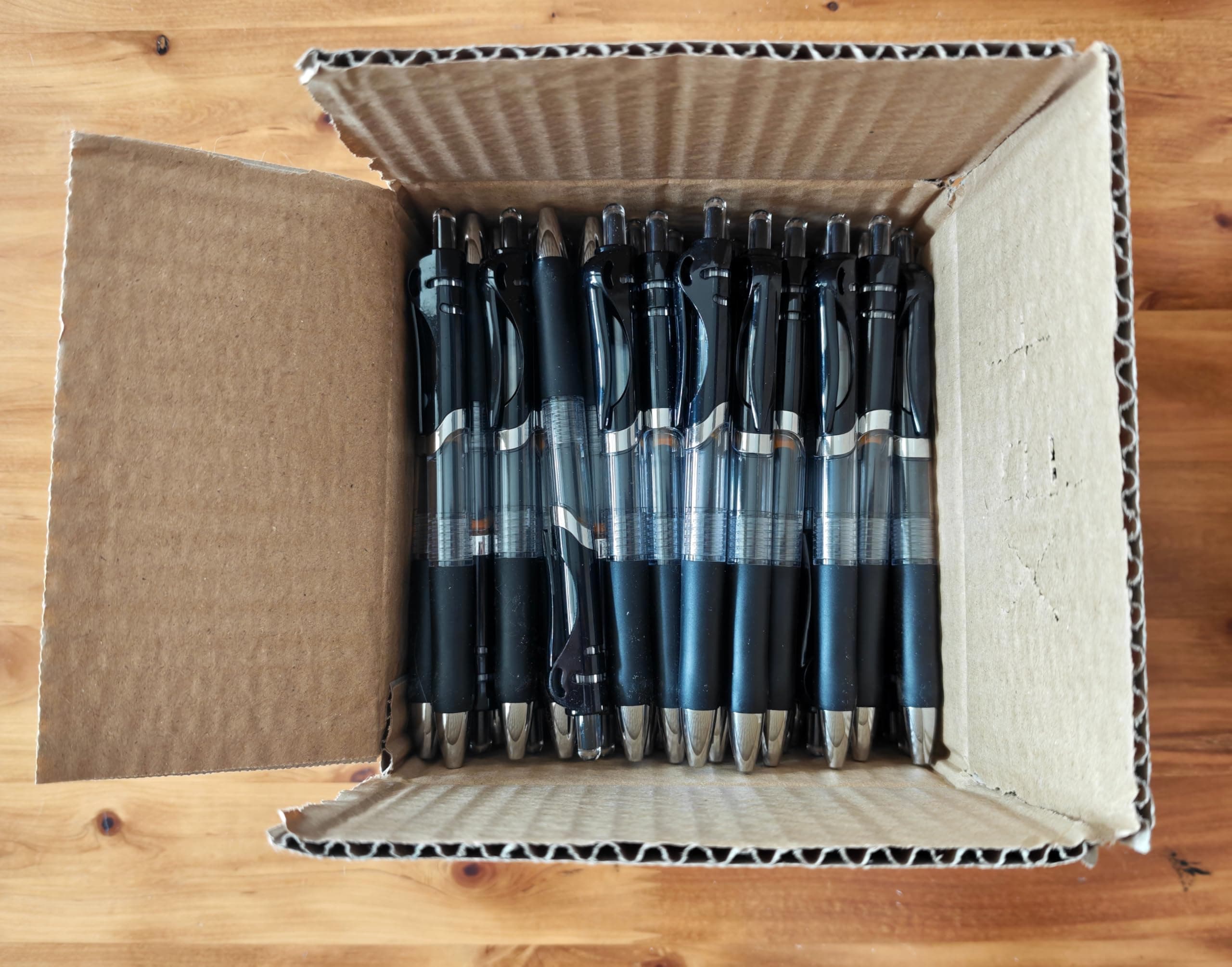 K35 Gel Pens, Black Ink Pens Medium Point G-5 0.5mm, Retractable Gel Ink Pens with Premium Ink & Soft Grip for Smooth Writing Office School Home Men Women (Modern, Count, 60)