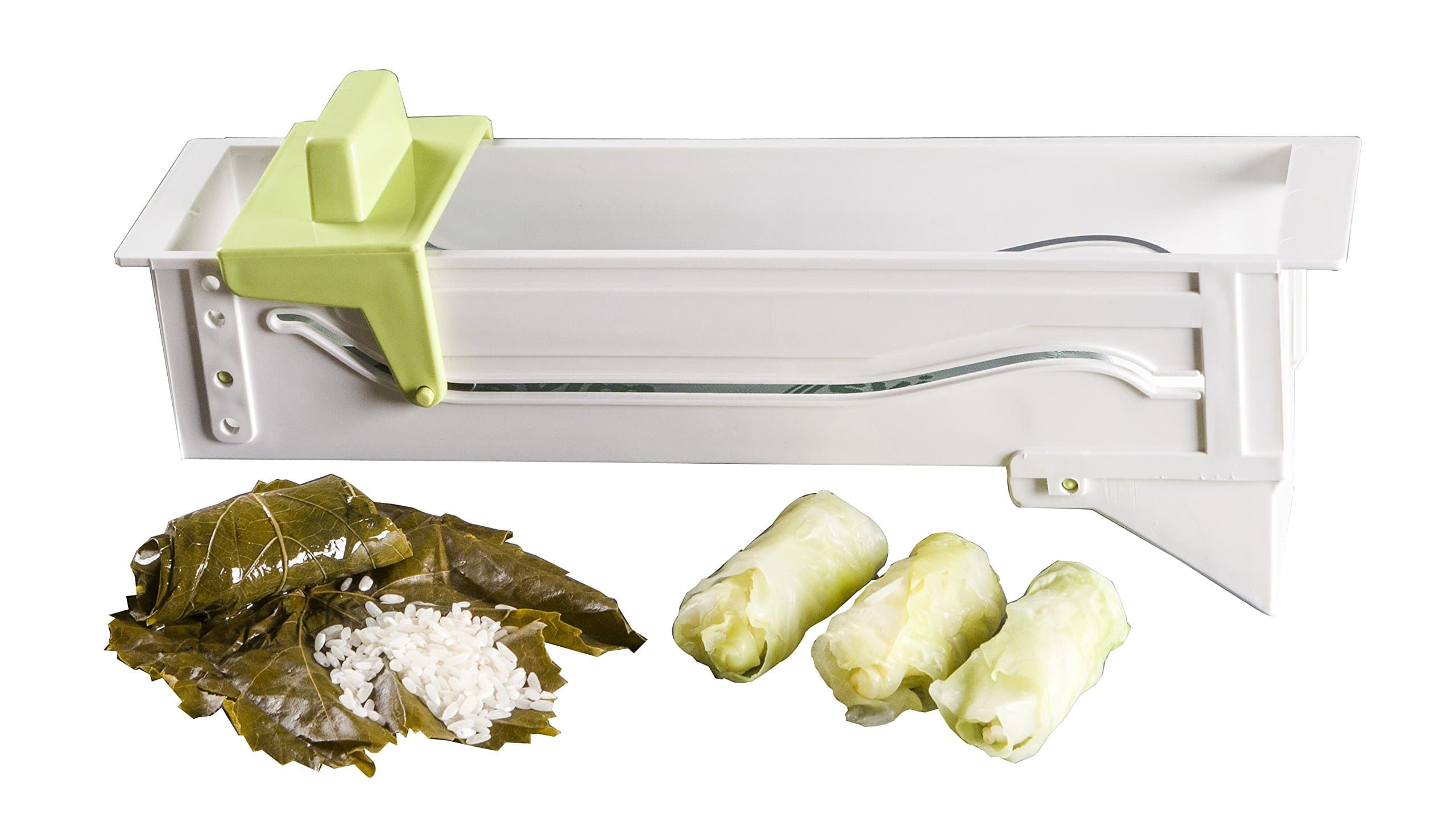 SVIM 1612 Dolma Serma Chef Vine Leaf Roller, Plastic, white, 29 x 7 x 10.5 cm