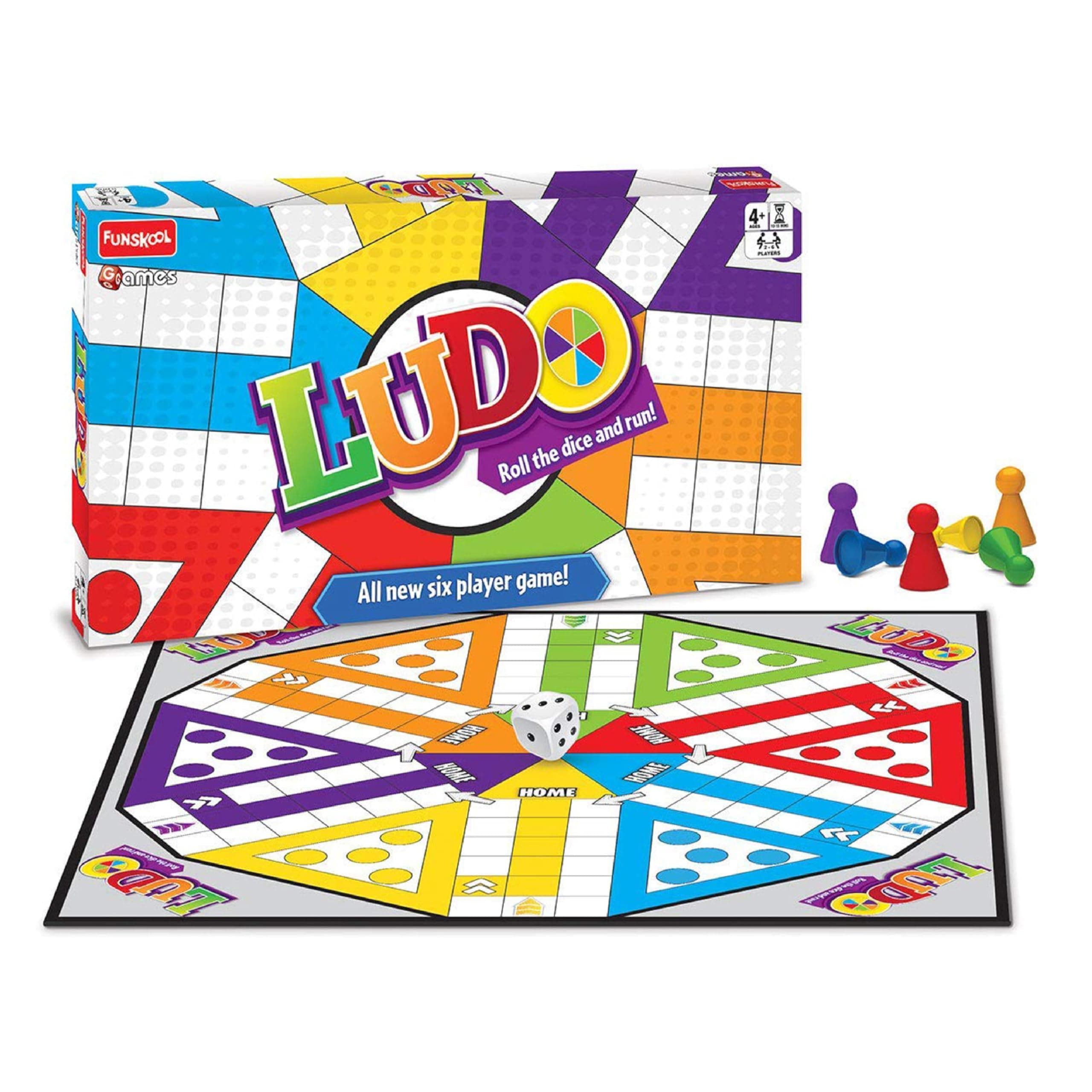 Ludo, Multi Color, Funskool, Fs9416100