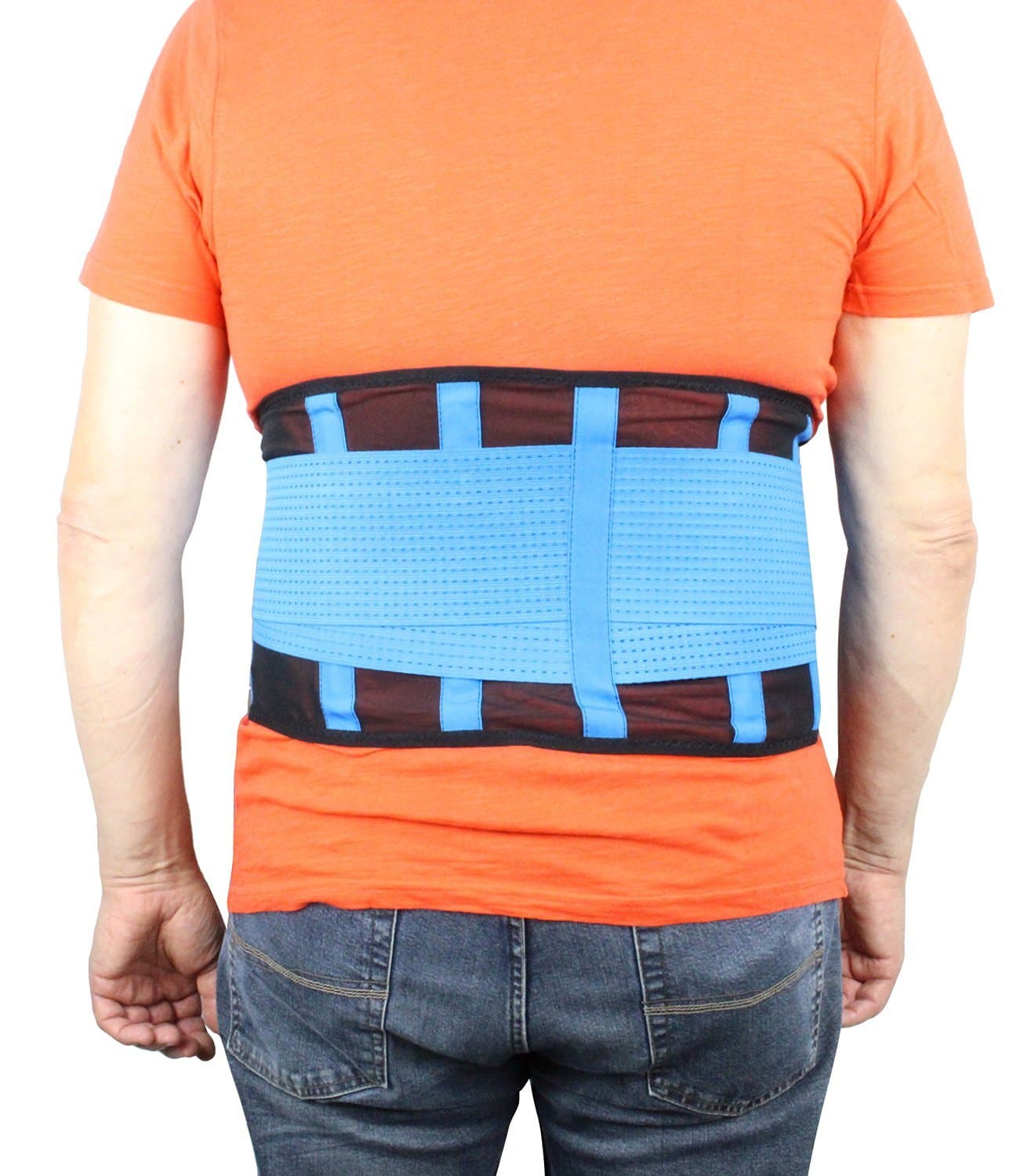 Bandagenprofis Premium Fitness Back Support Belt with Support Function for Spinal Disc Breathable for Motorcycle / Scooter