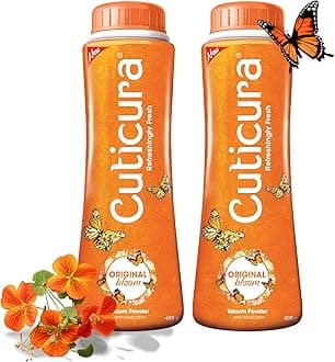 Cuticura Medimix Original Talcum Powder With Sunscreen, 400 g (Pack of 2)