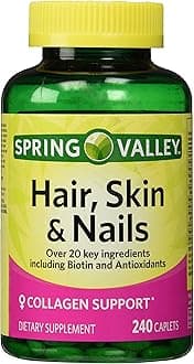Spring Valley - Hair, Skin & Nails, Biotin-Collagen-Gelatin, 240 Caplets