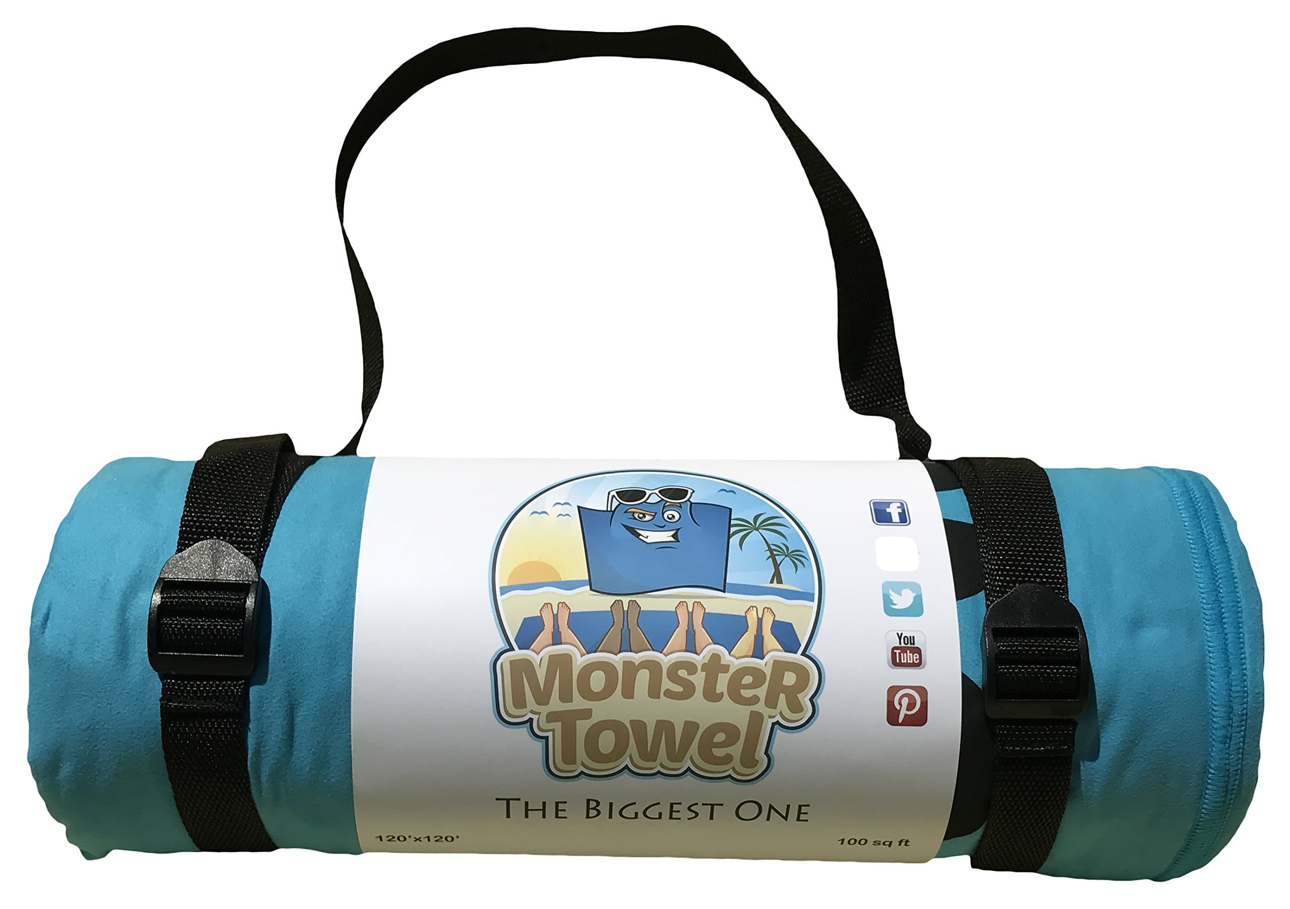 The Worlds Biggest Towel. Big Beach Towel Microfiber Over-Sized Social Distance Large Huge Beach Towel G(Aqua)