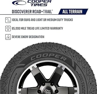 Cooper Discoverer Road and Trail AT All-Terrain Tire, 285/45R22 XL 114H, Set of 1