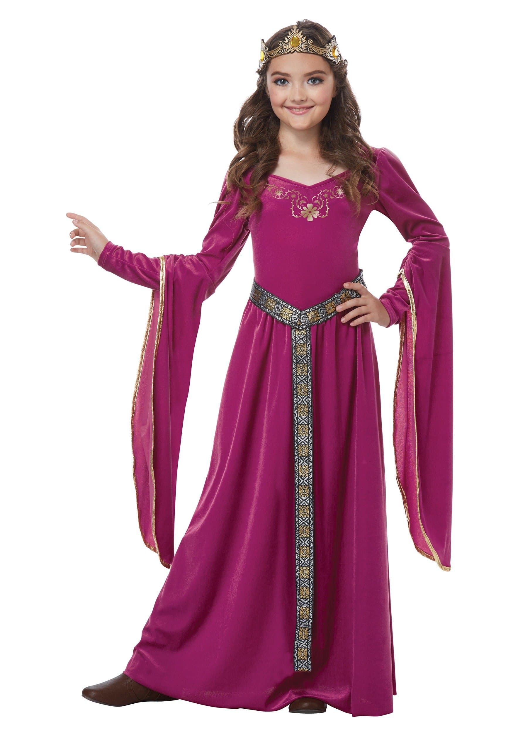 California Costumes Girls Medieval Princess Child Costume