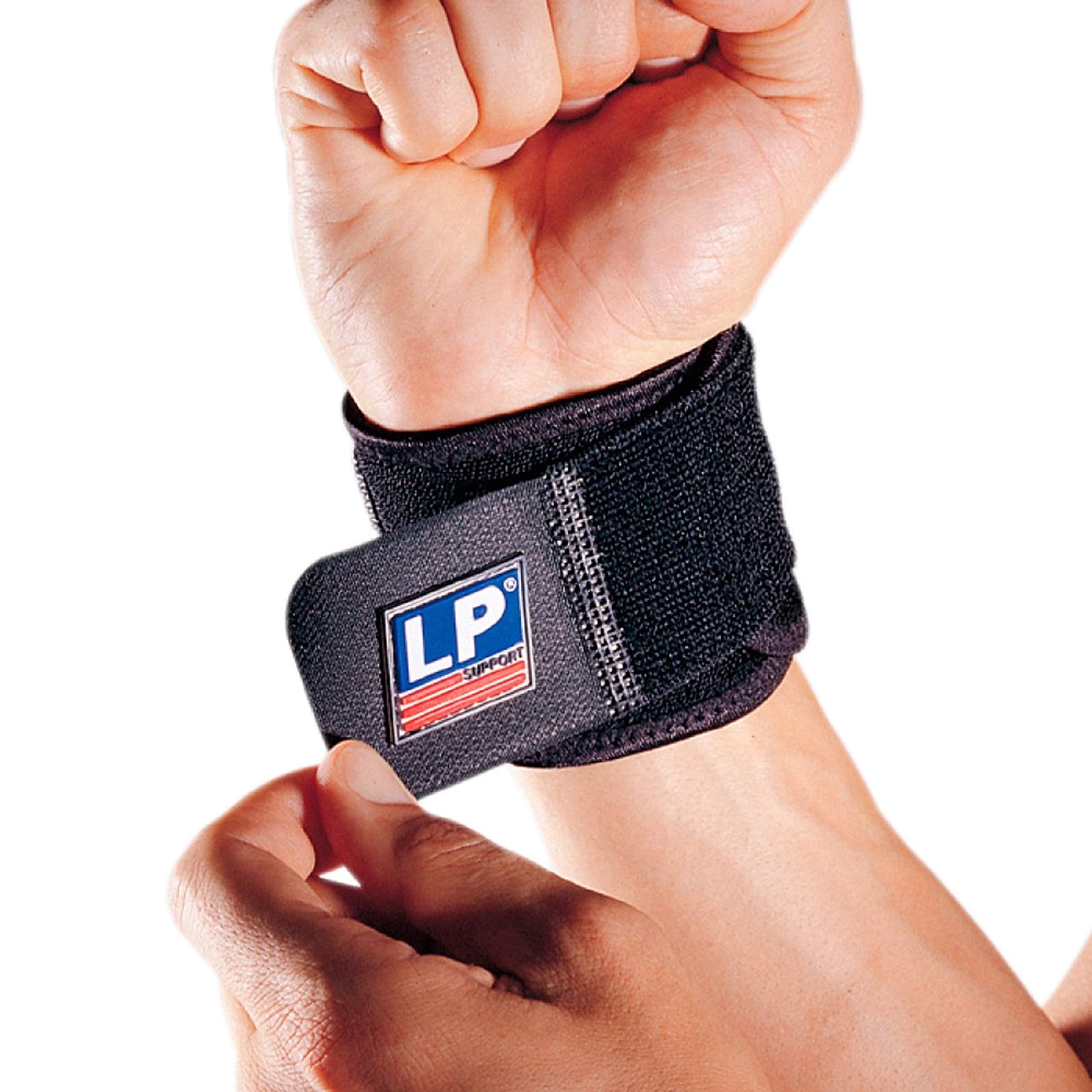 LP Support 753CA Wrist Strap - Extreme Series Wrist Bandage - Wrist Wrap - Sports Bandage, Size:One Size, Colour:Black
