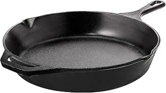 Utopia Kitchen Cast Iron Frying Pan 10.25 Inch, Cast Iron Chefs Pan, Pre Seasoned Skillet, Safe Grill Cookware for Indoor & Outdoor Use, Black